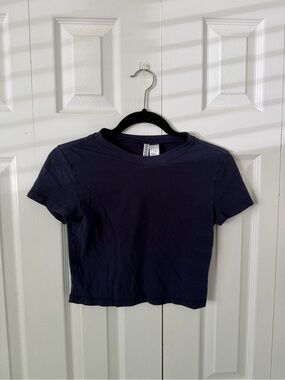 H&M Navy Blue Baby Tee